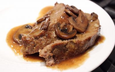 Meatloaf with Mushroom Gravy