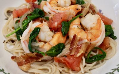 Shrimp Saute’ with Bacon